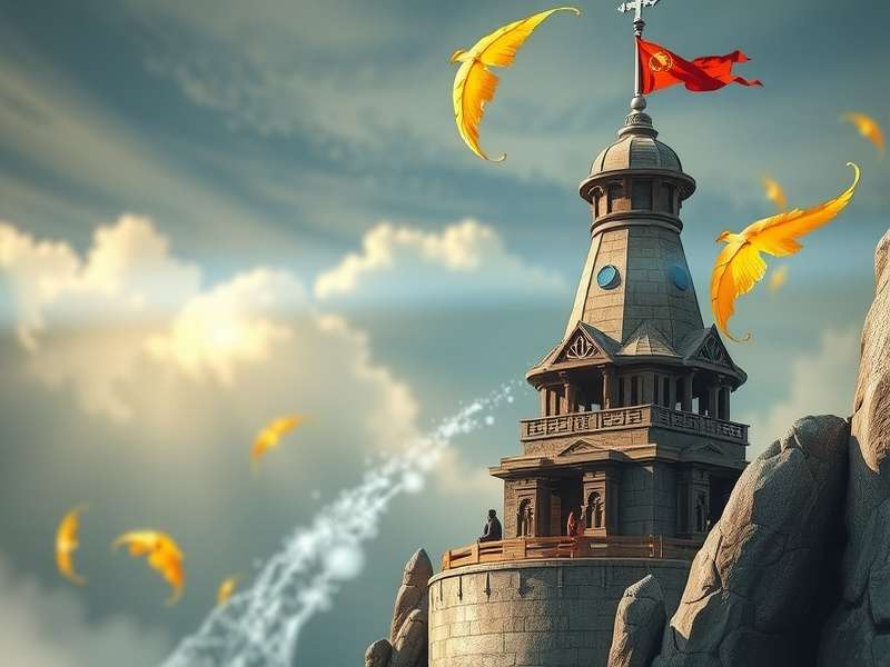 The Tower of Fantasy गेम का मुख्य किरदार आइएआ में एक्शन पोज में