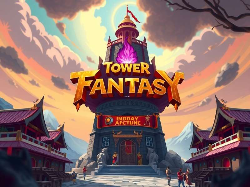 Tower of Fantasy लॉन्च लॉगिन थीम - नायक एड्रीआ की दुनिया को देखते हुए