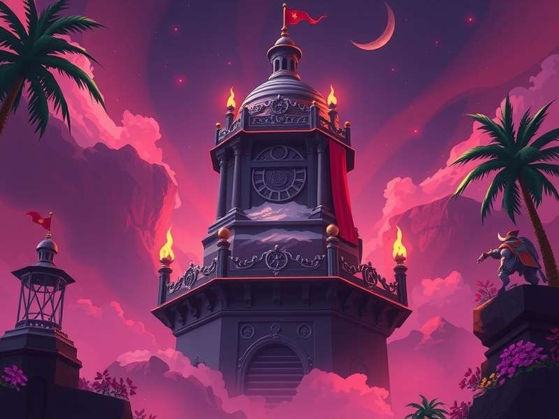 Tower of Fantasy गेम लॉगिन स्क्रीन