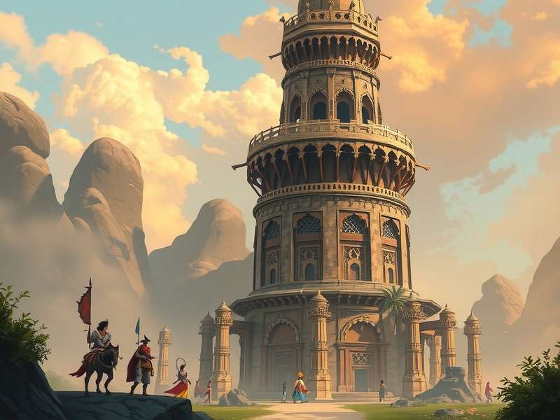 Tower of Fantasy PC गेम में गेमप्ले दृश्य, जिसमें चरित्र और वातावरण दिखाई दे रहे हैं