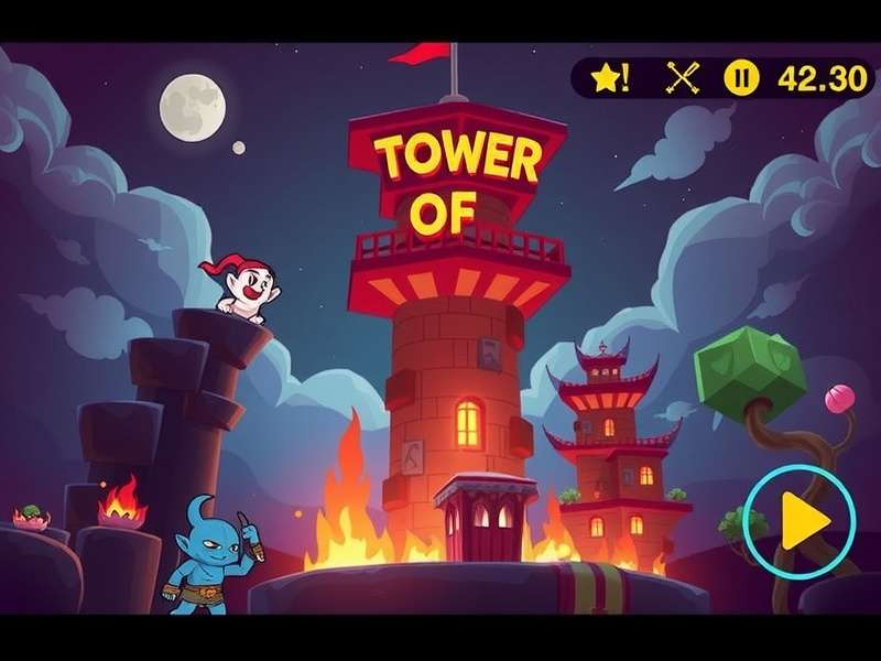 Tower of Fantasy expansive landscape with a giant tower in the distance