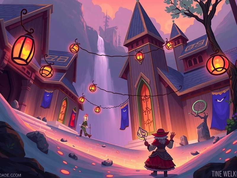 Tower of Fantasy Huanta region landscape with futuristic towers