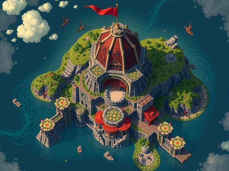 Tower of Fantasy map showing vertical loot locations in Banges industrial zone