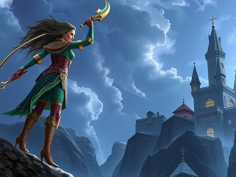 Tower of Fantasy PC gameplay screenshot showing stunning graphics and open world