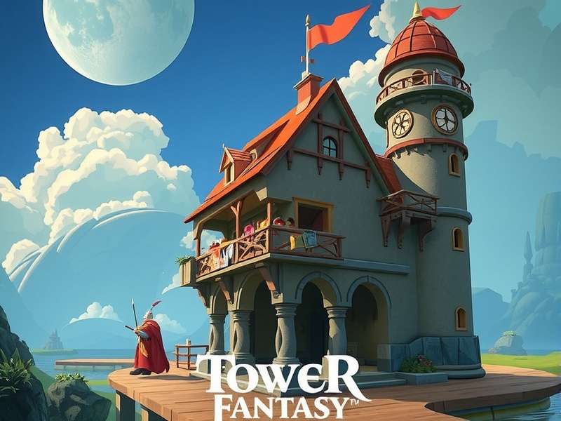 Tower of Fantasy No Commentary Gameplay showcasing a character overlooking a vast, beautiful landscape in Aida