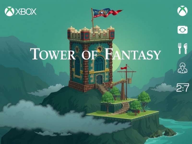 Tower of Fantasy gameplay on Xbox Series X showing character combat in a vibrant sci-fi landscape