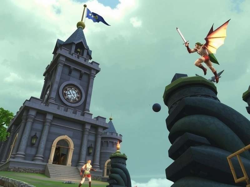 Tower of Fantasy Xbox Series X gameplay screenshot showing combat and open world