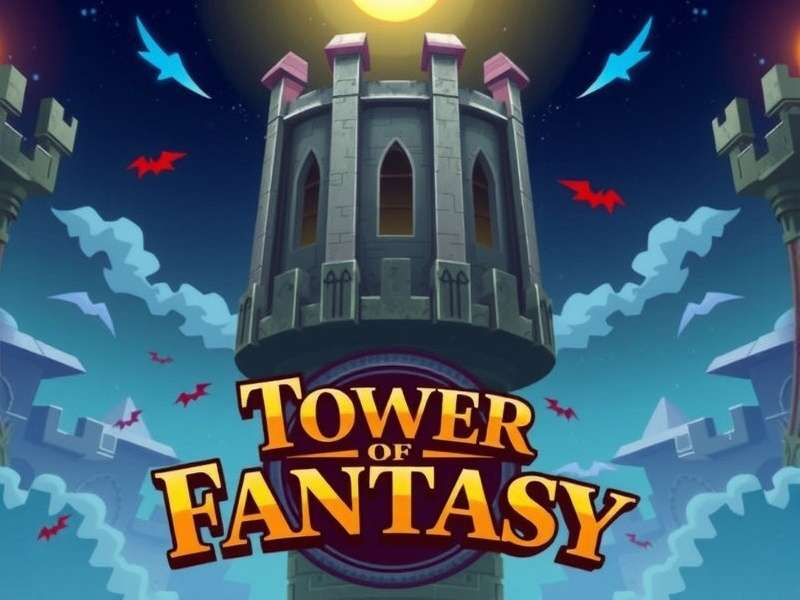 Tower of Fantasy Official Logo Analysis showing elements breakdown