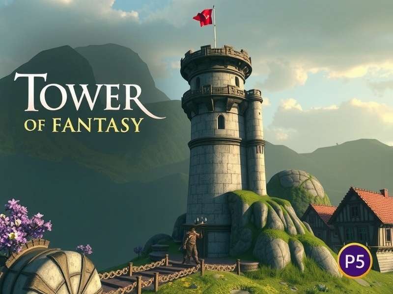 Tower of Fantasy PS5 gameplay showcasing DualSense controller and vibrant in-game combat