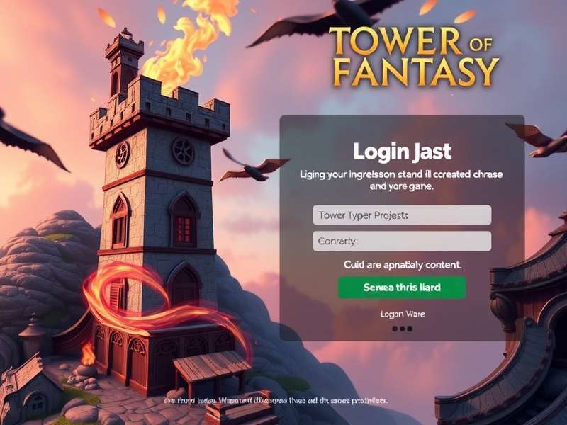 Tower of Fantasy Login Screen showing character selection