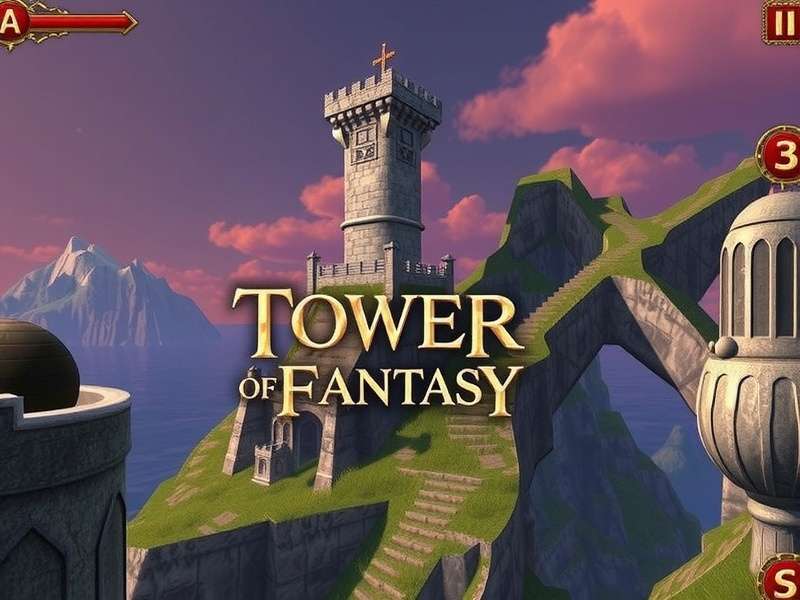 Tower of Fantasy PC demo gameplay screenshot showing character exploration in the open world of Aida