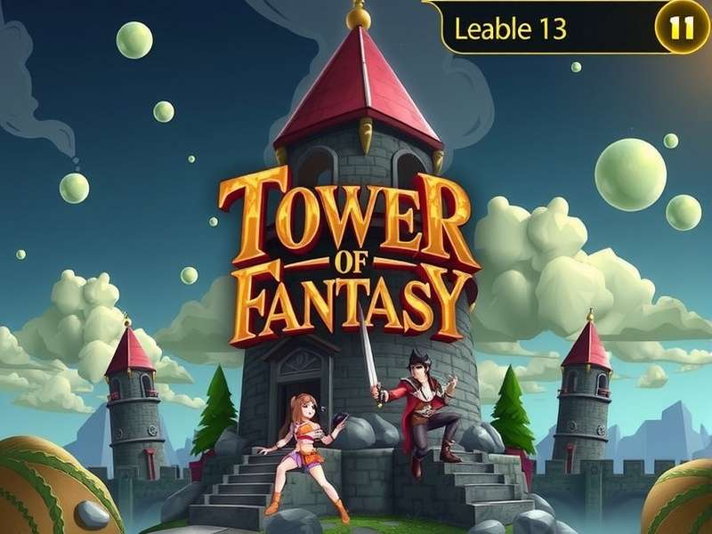 Tower of Fantasy game world concept art featuring the Omnium Tower and vast landscapes of Aida