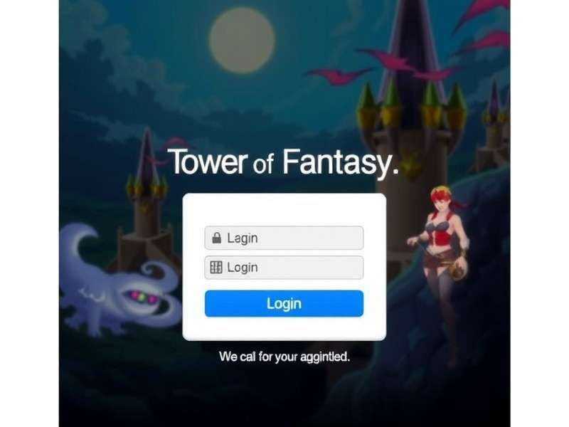 Tower Of Fantasy login failed error screen on laptop and mobile devices