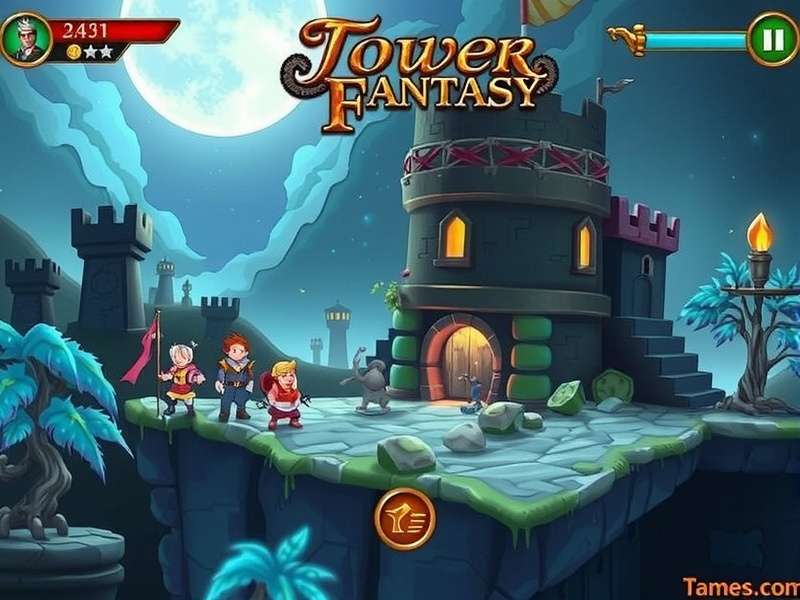 Tower of Fantasy new game open world exploration with futuristic skyline