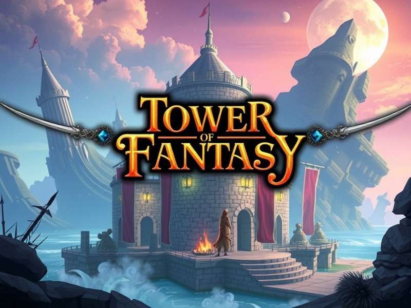 Tower of Fantasy PC Review banner showing open-world sci-fi MMO gameplay