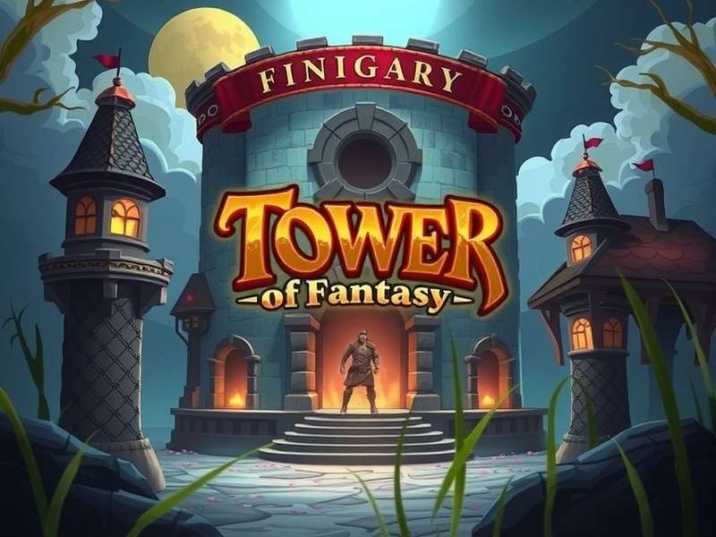 Tower of Fantasy gameplay screenshot showing open world exploration and combat
